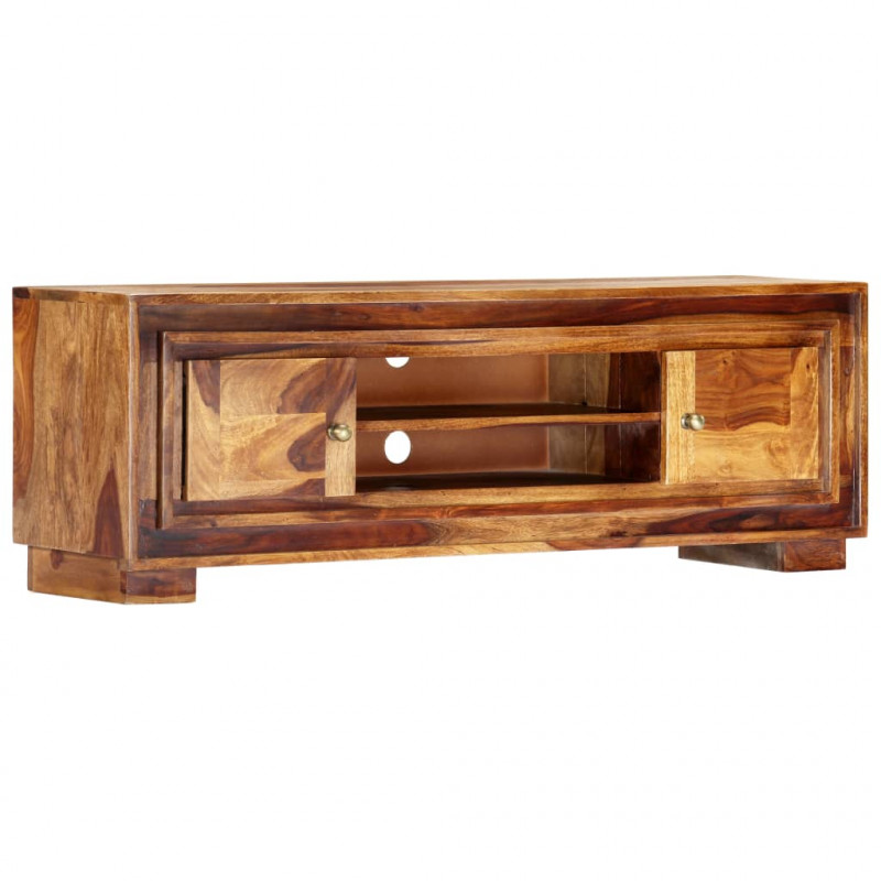 Szafka pod TV, 118x30x40 cm, lite drewno sheesham