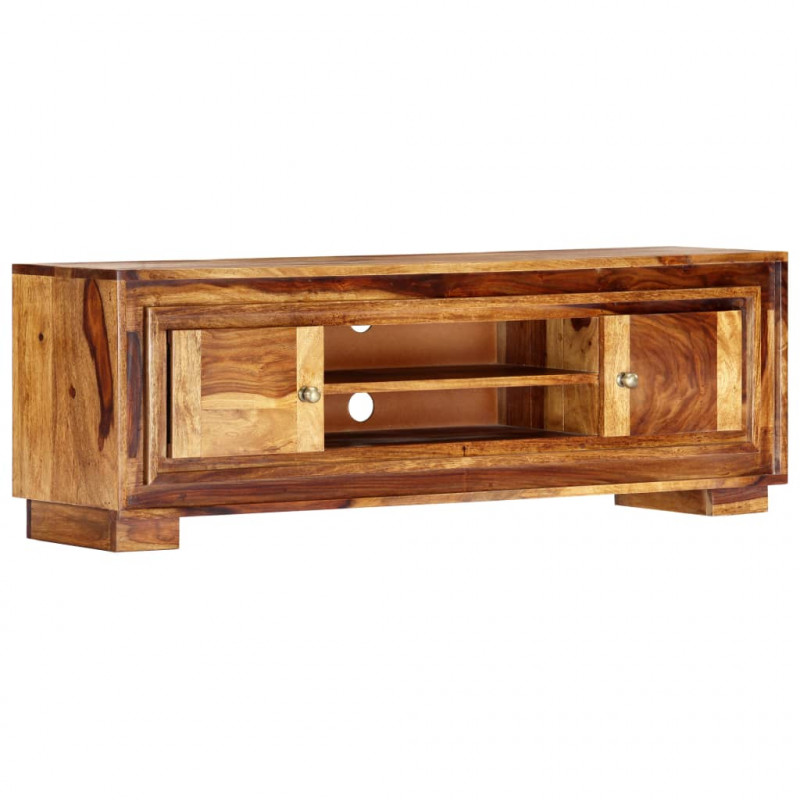Szafka pod TV, 118x30x40 cm, lite drewno sheesham