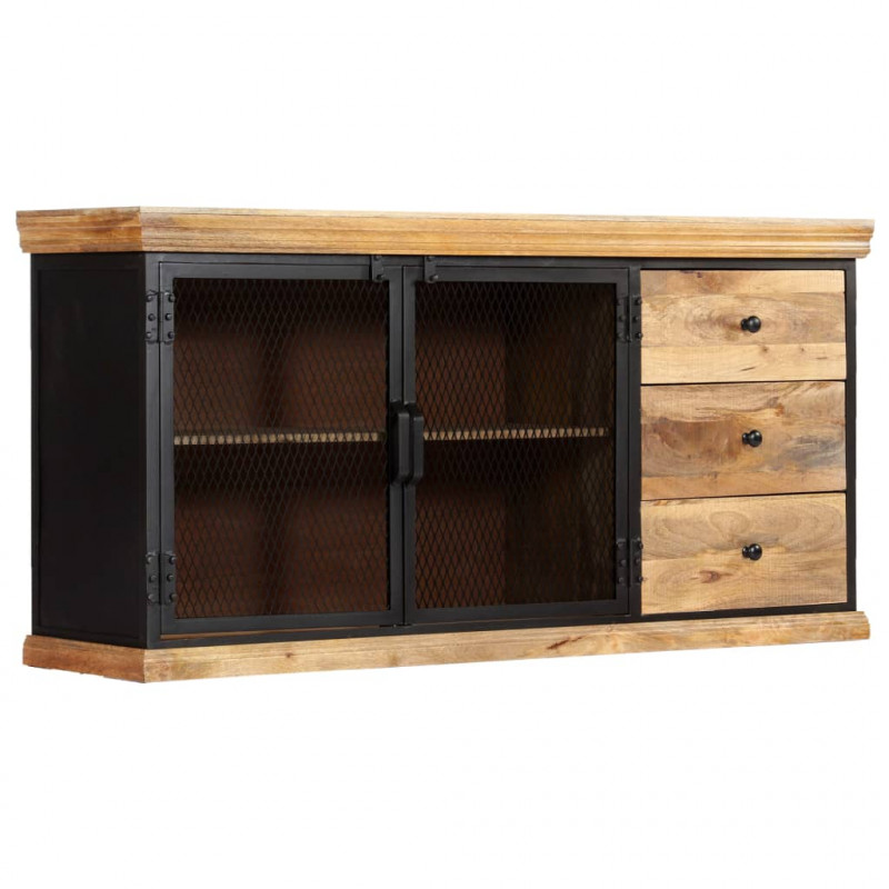 Szafka, 150 x 40 x 75 cm, lite drewno mango