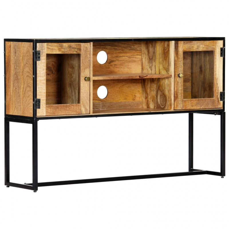 Szafka pod TV, 120 x 30 x 75 cm, lite drewno odzyskane
