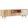 Szafka pod TV, 140x30x40 cm, lite drewno mango