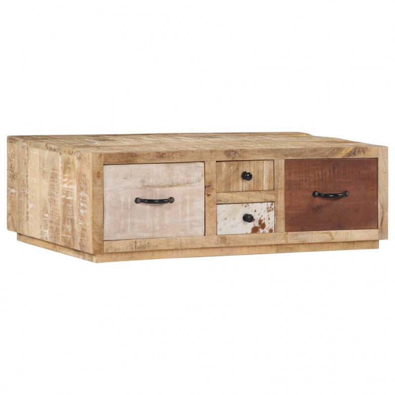 Stolik kawowy, 90x60x30 cm, lite drewno mango