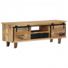 Szafka pod TV, 120x30x40 cm, lite drewno mango