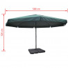 Parasol ogrodowy z przenośną, aluminiową podstawą, zielony