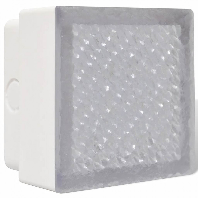 Lampy gruntowe LED, 6 szt., 100x100x68 mm