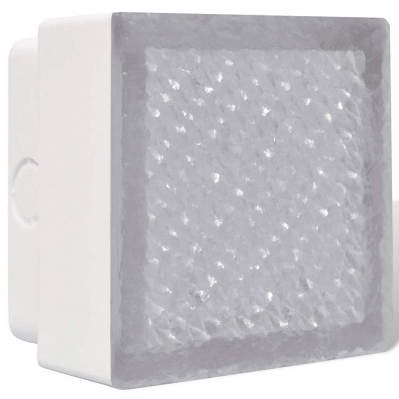 Lampy gruntowe LED, 12 szt., 100x100x68 mm