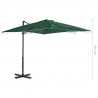 Parasol ogrodowy z przenośną podstawą, zielony