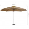 Parasol ogrodowy z przenośną podstawą, taupe