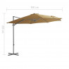 Parasol ogrodowy z przenośną podstawą, taupe
