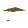 Parasol ogrodowy z przenośną podstawą, taupe