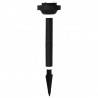 Lampy solarne do ogrodu, 4 szt., LED, kuliste, 30 cm, RGB