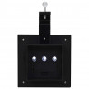 Lampy solarne LED do ogrodu, 12 szt., kwadratowe, 12 cm, czarne