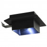 Lampy solarne LED do ogrodu, 12 szt., kwadratowe, 12 cm, czarne