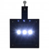 Lampy solarne LED do ogrodu, 12 szt., kwadratowe, 12 cm, czarne