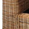 2-częściowy zestaw wypoczynkowy z poduszkami, naturalny rattan