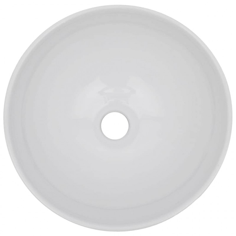 Dwuczęściowy zestaw mebli do łazienki, ceramiczny, biały