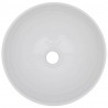 Dwuczęściowy zestaw mebli do łazienki, ceramiczny, biały