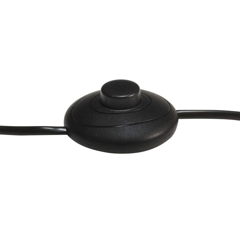 Lampa podłogowa na trójnogu, czarna, lite drewno mango, 171 cm