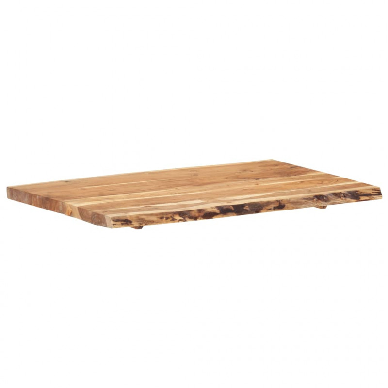 Blat, lite drewno akacjowe, 100x(50-60)x3,8 cm