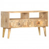 Szafka pod TV, 90x30x50 cm, lite drewno mango