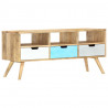 Szafka pod TV, 110 x 35 x 48 cm, lite drewno mango