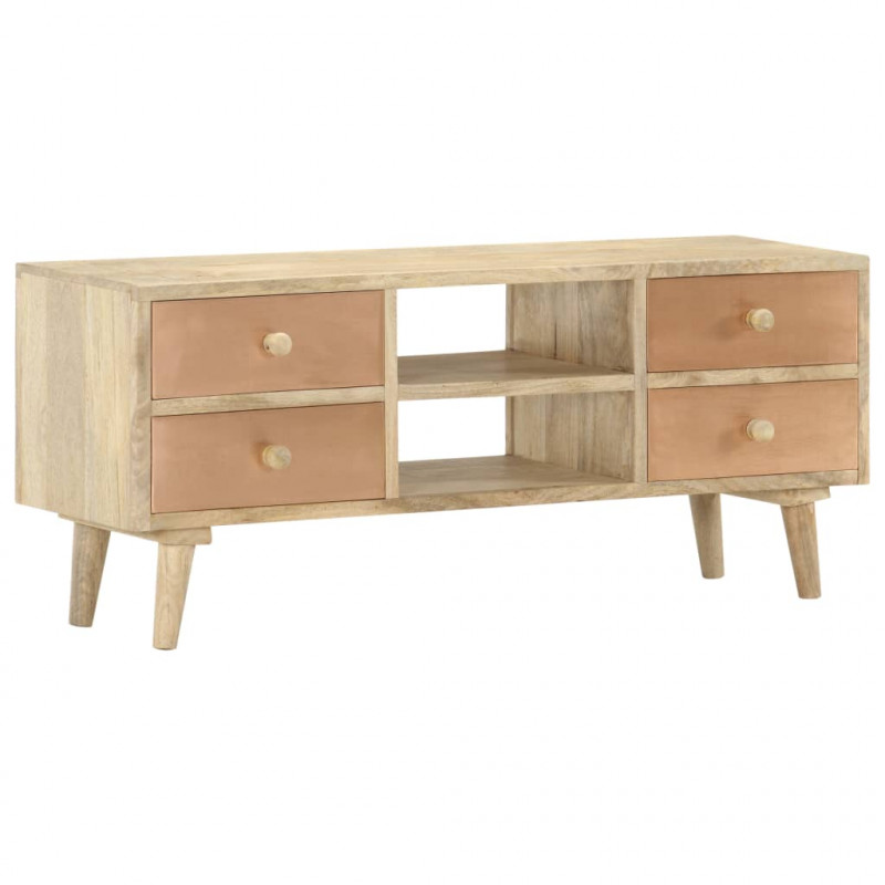 Szafka pod telewizor, 110x30x45 cm, lite drewno mango