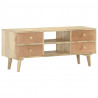 Szafka pod telewizor, 110x30x45 cm, lite drewno mango