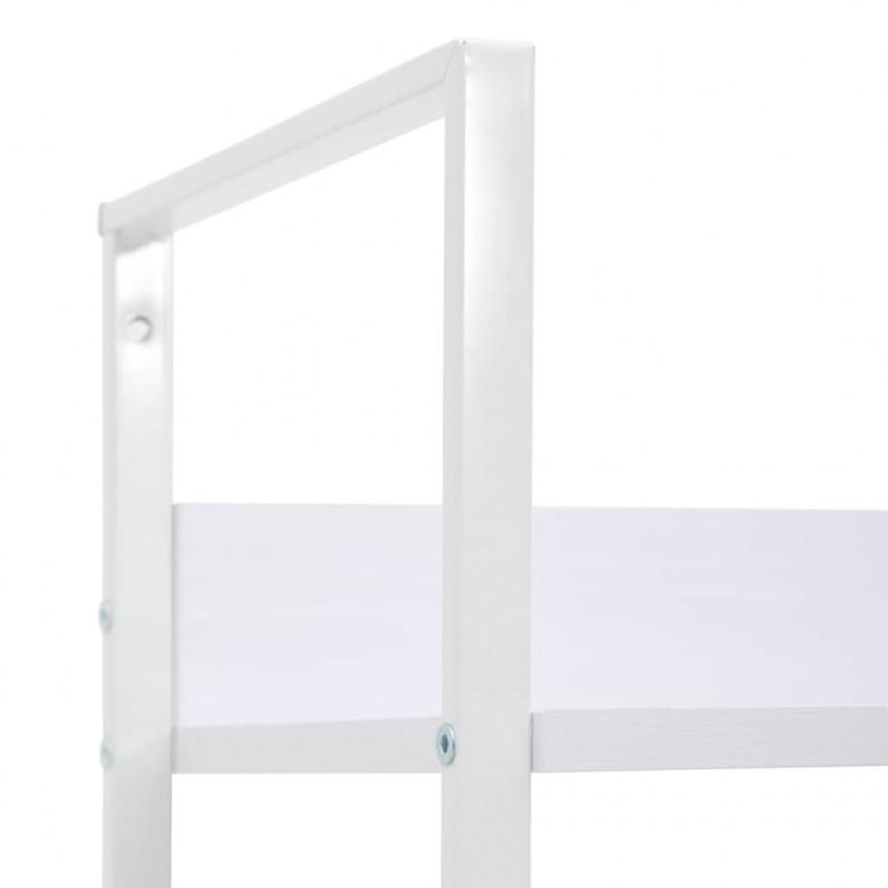 Regał z 5 półkami, biały, 60x27,6x158,5 cm