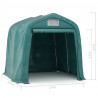Namiot garażowy z PVC, 2,4 x 2,4 m, zielony
