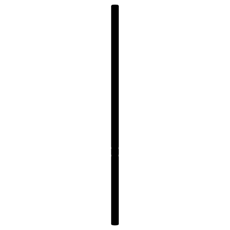 Metalowe wezgłowie, czarne, 200 cm