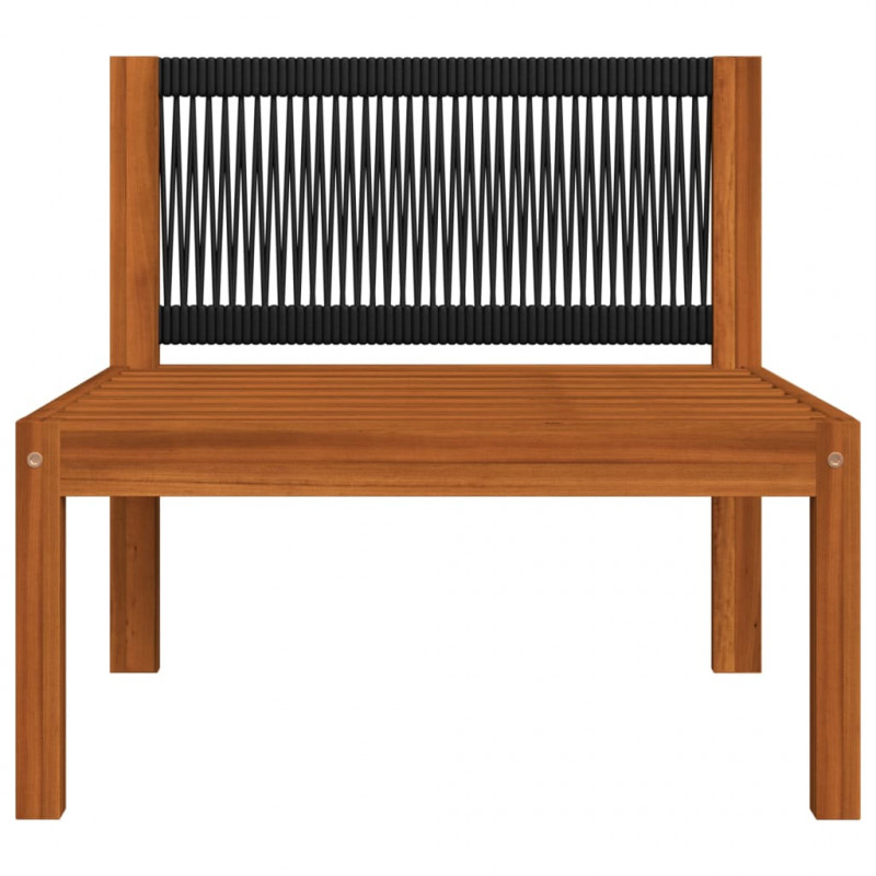 4-osobowa sofa ogrodowa z poduszkami, lite drewno akacjowe