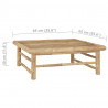 9-cz. zestaw mebli do ogrodu, kremowe poduszki, bambus