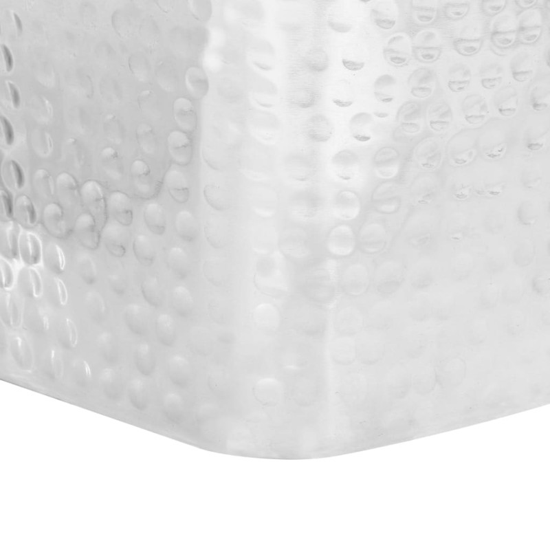 Stoliki kawowe z aluminium, 2 sztuki, srebrne