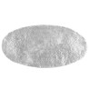 Stolik do kawy z młotkowanego aluminium, 100x50x28 cm, srebrny
