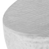 Stolik do kawy z młotkowanego aluminium, 100x50x28 cm, srebrny