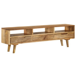 Szafka pod telewizor, lite drewno mango, 140 x 30 x 41 cm