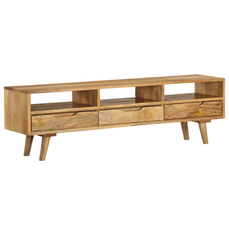 Szafka pod telewizor, lite drewno mango, 140 x 30 x 41 cm