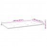 2-os. ławka ogrodowa z poduszką, 120 cm, szara, eukaliptus