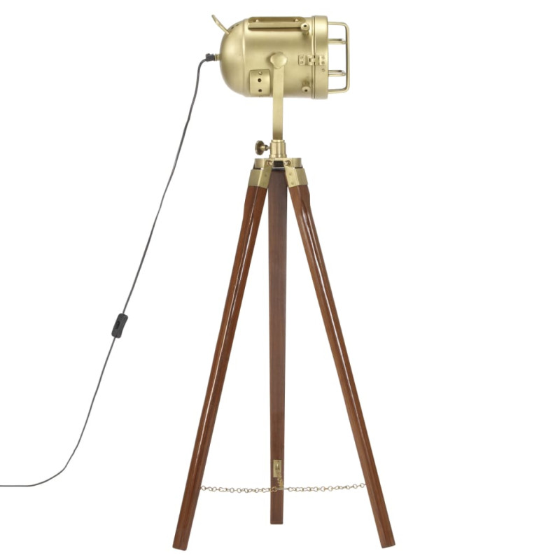 Lampa podłogowa na trójnogu, lite drewno mango, 97 cm