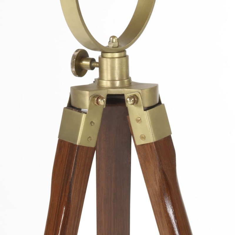 Lampa podłogowa na trójnogu, lite drewno mango, 97 cm
