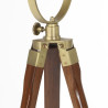 Lampa podłogowa na trójnogu, lite drewno mango, 97 cm