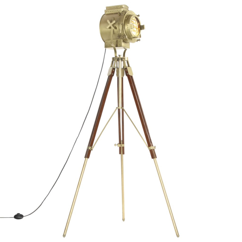 Lampa podłogowa na trójnogu, lite drewno mango, 193 cm
