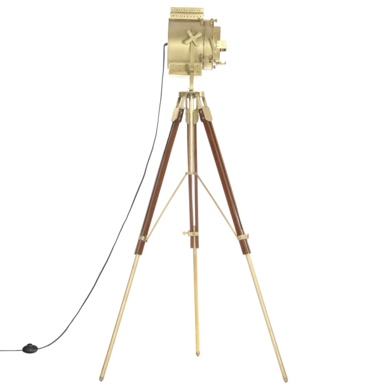 Lampa podłogowa na trójnogu, lite drewno mango, 193 cm