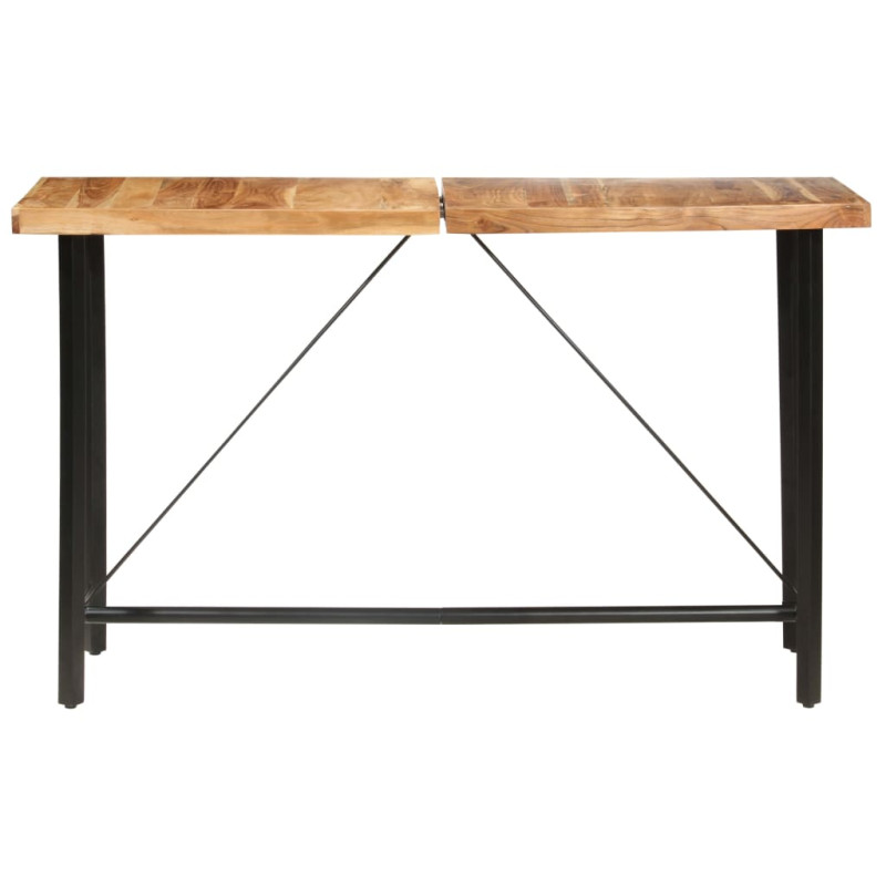 Stolik barowy, 180x70x107 cm, lite drewno akacjowe