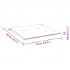 Krzesła ogrodowe z poduszkami, 3 szt., lite drewno akacjowe