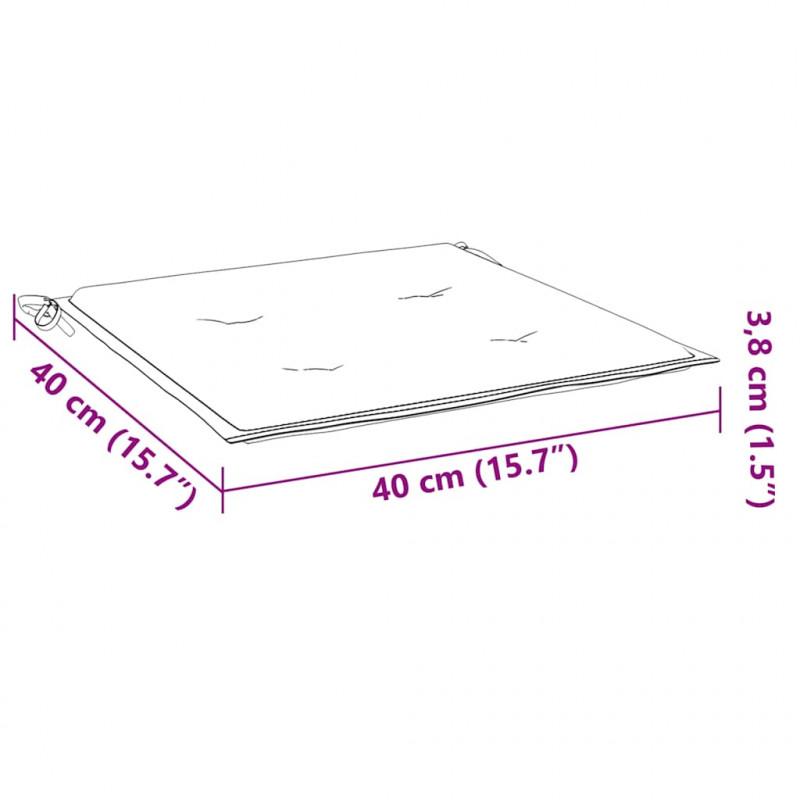 Składane krzesła ogrodowe z poduszkami, 4 szt., drewno akacjowe