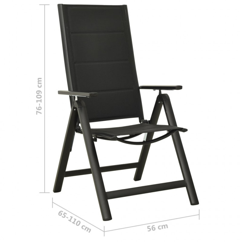 9-częściowy zestaw mebli ogrodowych, aluminium, antracytowy