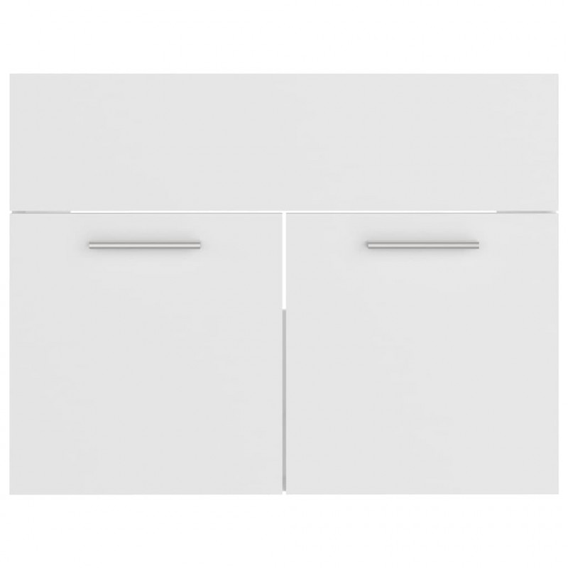 Zestaw mebli łazienkowych, biała, materiał drewnopochodny