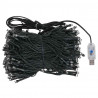 Sztuczna choinka z lampkami, bombkami i szyszkami, 150 cm