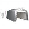 Namiot magazynowy, 300 x 600 cm, stal, szary